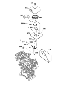 Part Location Diagram of 84006673 Briggs and Stratton Gasket, Air Cleaner